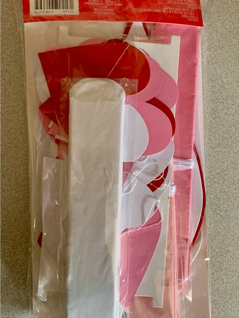 Valentine's Day Pink & Red Paper Flower and Heart Party Decorations